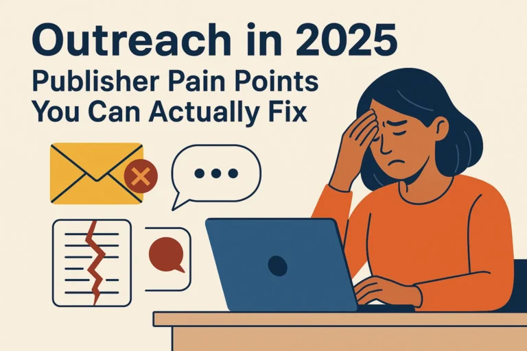 Outreach in 2025: Publisher Pain Points You Can Actually Fix